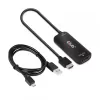 CLUB3D Adaptador activo HDMI + Micro USB a DisplayPort™ 4K120Hz o 8K30Hz M/H