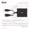CLUB3D Adaptador activo HDMI + Micro USB a DisplayPort™ 4K120Hz o 8K30Hz M/H