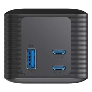Cargador portátil Anker 737 (A1289011) – 24000 mAh, 140 W, 2× USB-C + 1× USB-A, plata/negro