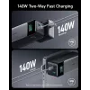 Cargador portátil Anker 737 (A1289011) – 24000 mAh, 140 W, 2× USB-C + 1× USB-A, plata/negro