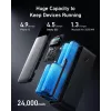 Cargador portátil Anker 737 (A1289011) – 24000 mAh, 140 W, 2× USB-C + 1× USB-A, plata/negro
