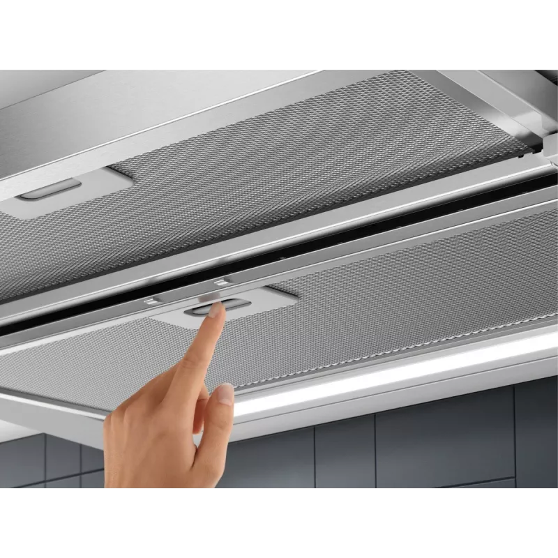 Campana extractora de integración Electrolux LFP616X, ancho 598 mm, 600 m³/h, gris, filtro antigrasa, 68 dB