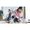 Aspirador de batería Bosch BCS711XXL con cepillo eléctrico, limpieza en seco, sin bolsa, 0,3 l, blanco, 3 Ah