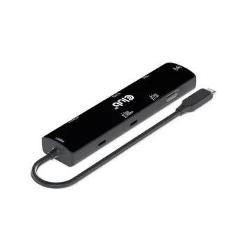 CLUB3D USB4™ Gen3x2 Type-C, hub 6 en 1 con HDMI™ 8K60Hz o 4K120Hz, 2xUSB Type-A(10G), Ethernet RJ45(2.5G) y 2xUSB Type-C, 1x Data(10G) y 1xPD3.0 carga 100 W