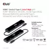 CLUB3D USB4™ Gen3x2 Type-C, hub 6 en 1 con HDMI™ 8K60Hz o 4K120Hz, 2xUSB Type-A(10G), Ethernet RJ45(2.5G) y 2xUSB Type-C, 1x Data(10G) y 1xPD3.0 carga 100 W