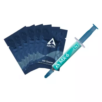 ARCTIC MX-6 ULTIMATE Performance pasta térmica + MX Cleaner, pasta térmica, gris, 4 g, 1 ud., 66 mm, 120 mm