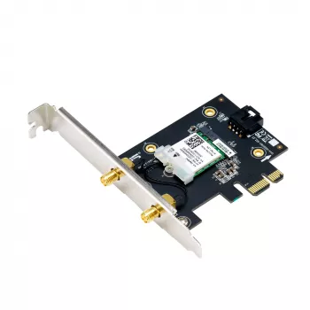 ASUS PCE-AXE5400 tarjeta WLAN interna – PCIe, Wi-Fi 6E tribanda (2,4/5/6 GHz), 2402 Mbit/s, Bluetooth 5.2