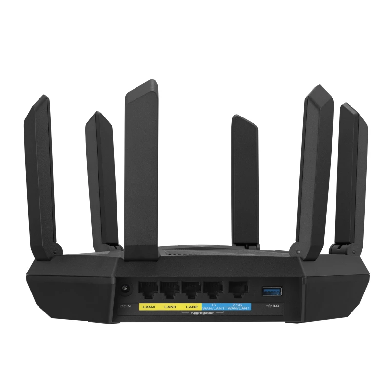 ASUS RT-AXE7800 router inalámbrico tribanda (2,4 GHz / 5 GHz / 6 GHz) negro