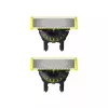 Cabezal de afeitadora Philips Norelco OneBlade QP420/50, plateado, 2 cabezales de repuesto, compatible con Philips OneBlade