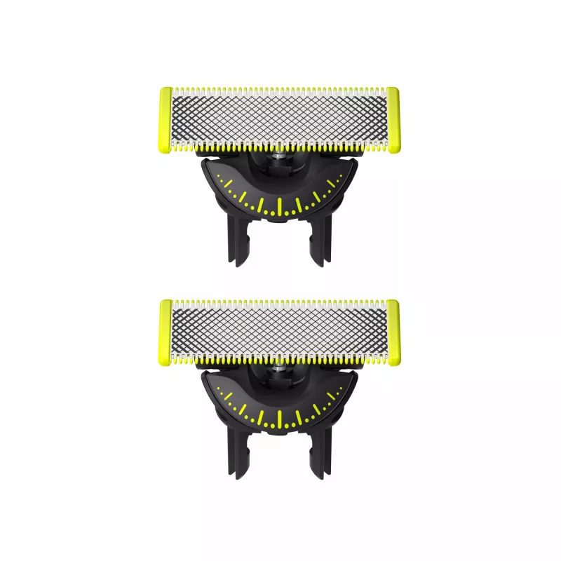 Cabezal de afeitadora Philips Norelco OneBlade QP420/50, plateado, 2 cabezales de repuesto, compatible con Philips OneBlade