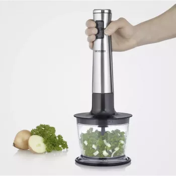 Batidora de mano Severin SM 3775 negra acero inoxidable
