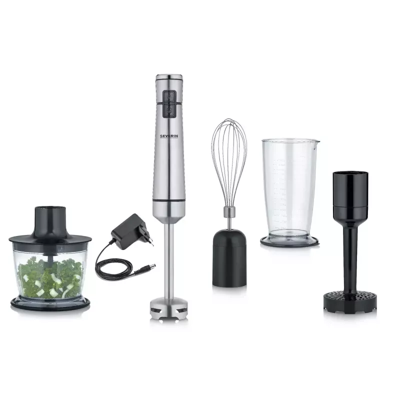 Batidora de mano Severin SM 3775 negra acero inoxidable