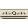 Cocina independiente Gorenje GECS5B70CLI, placa vitrocerámica eléctrica 4 zonas, horno 70 L, marfil, 500 mm de ancho