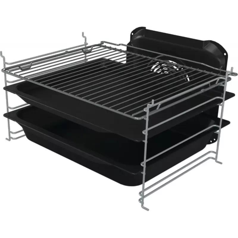 Cocina independiente Gorenje GECS5B70CLI, placa vitrocerámica eléctrica 4 zonas, horno 70 L, marfil, 500 mm de ancho