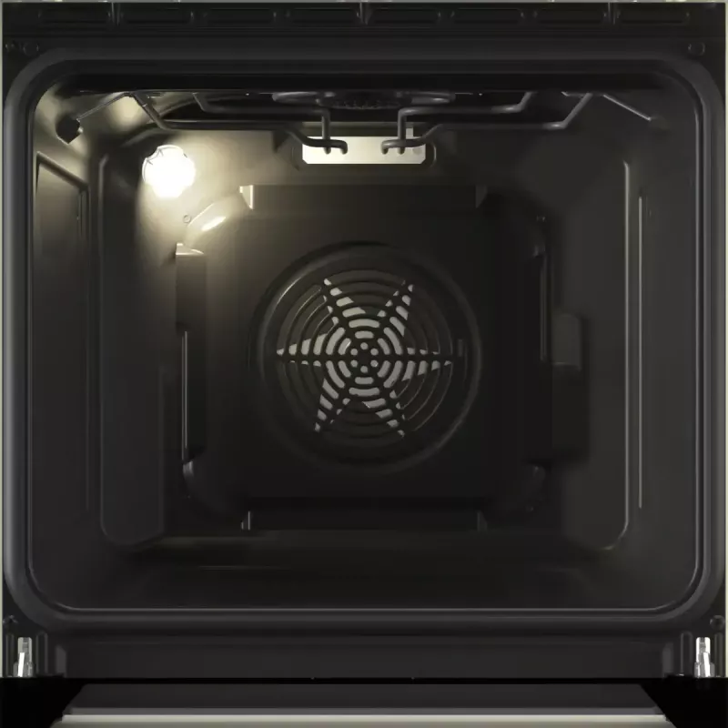 Cocina independiente Gorenje GECS5B70CLI, placa vitrocerámica eléctrica 4 zonas, horno 70 L, marfil, 500 mm de ancho