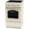 Cocina independiente Gorenje GECS5B70CLI, placa vitrocerámica eléctrica 4 zonas, horno 70 L, marfil, 500 mm de ancho