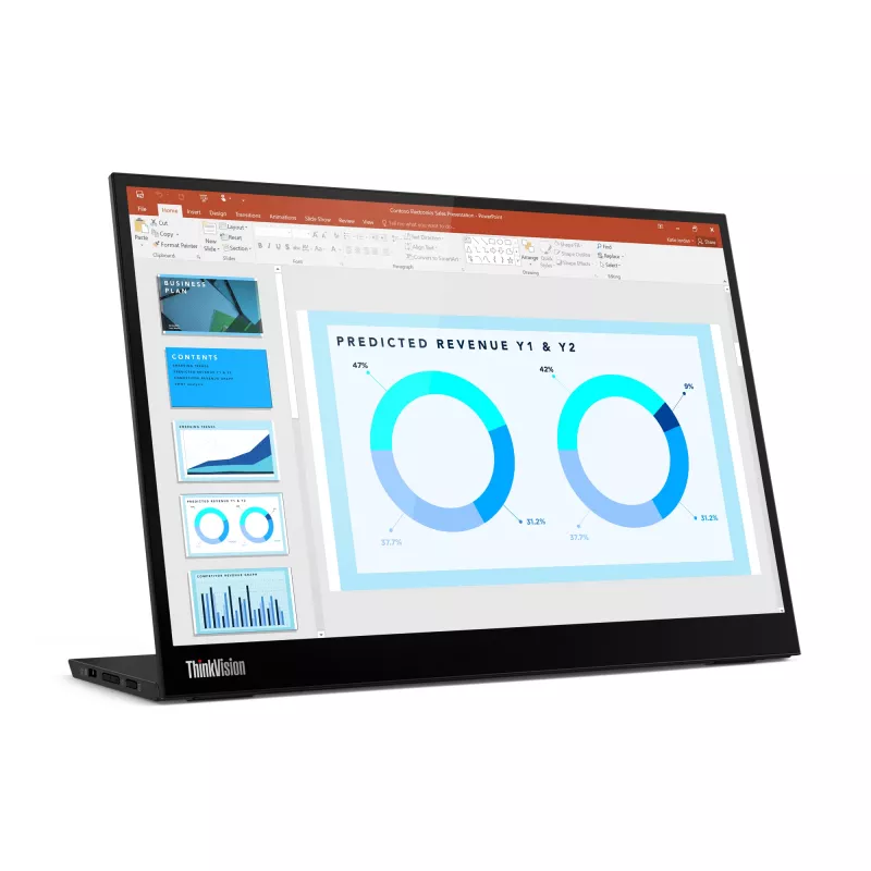 Monitor Lenovo ThinkVision M14d, 35,6 cm (14