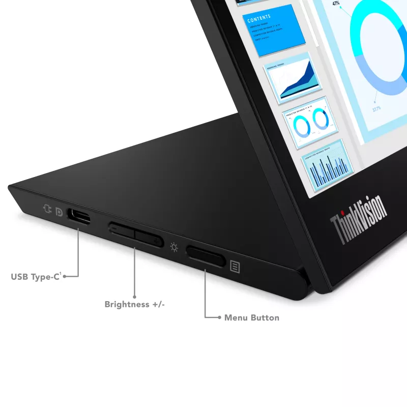 Monitor Lenovo ThinkVision M14d, 35,6 cm (14