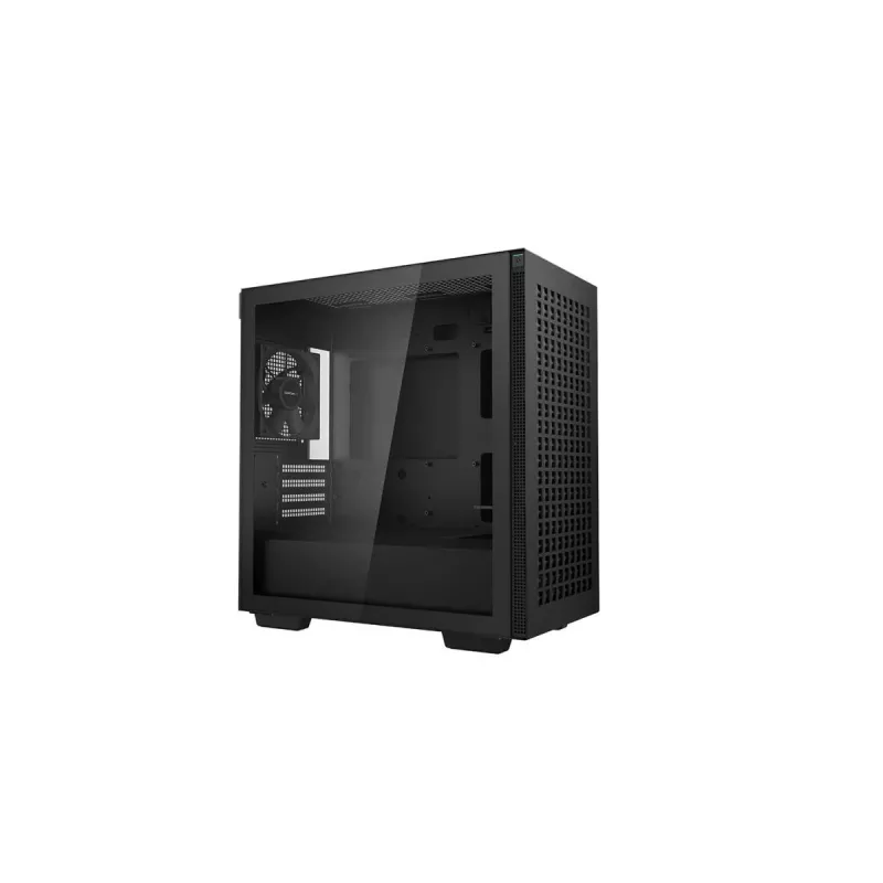 Caja de PC DeepCool CH370 mini tower — microATX/Mini-ITX, cristal templado, soporte para GPU de hasta 32 cm