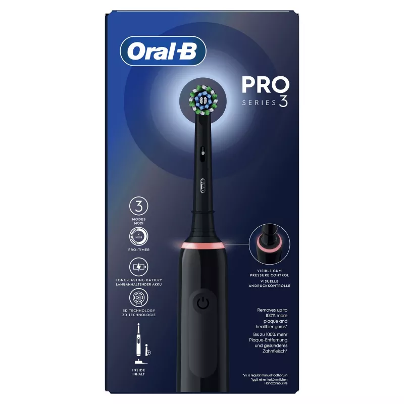 Oral-B Pro 3 Pro3 3000 cepillo de dientes eléctrico rotatorio-oscilante para adultos negro