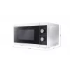 Sharp YC-MG01E-W microondas negro, blanco microondas con grill de sobremesa 20 L 800 W