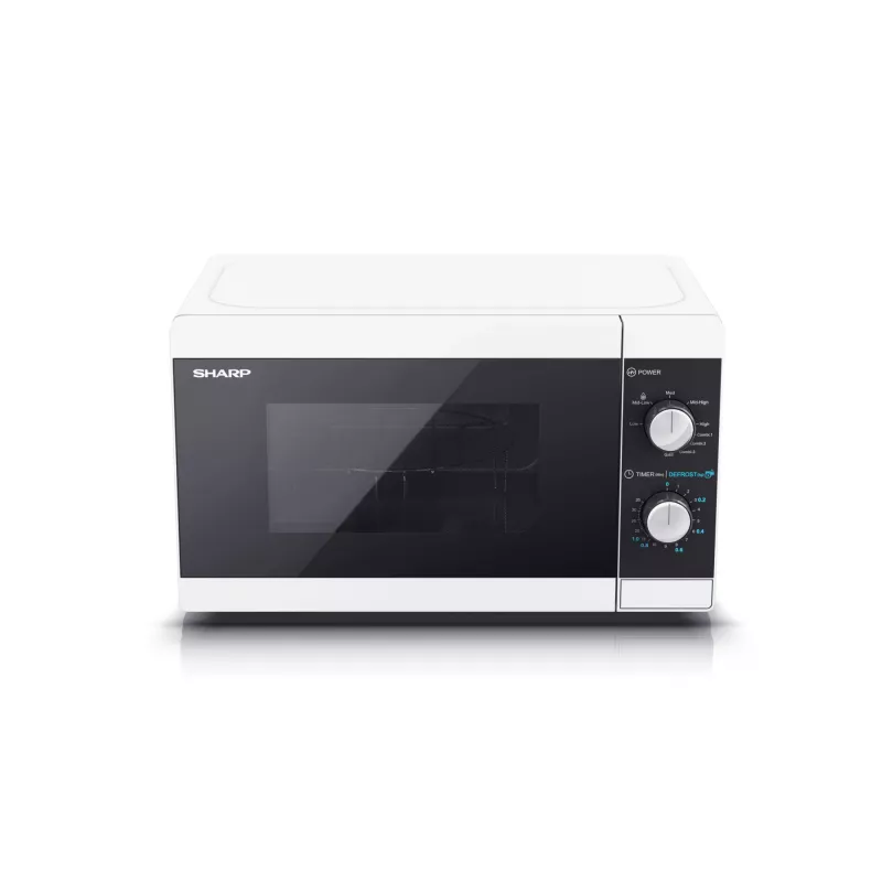Sharp YC-MG01E-W microondas negro, blanco microondas con grill de sobremesa 20 L 800 W