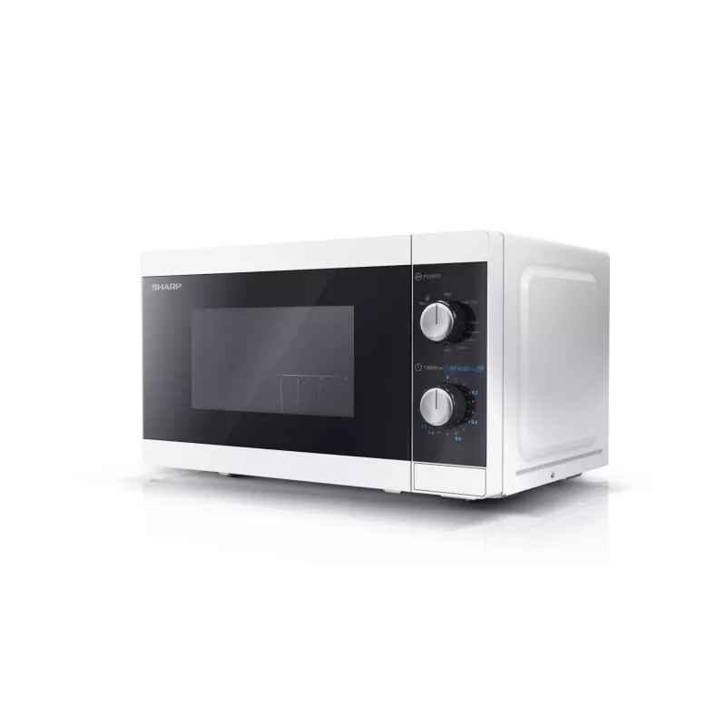 Sharp YC-MG01E-W microondas negro, blanco microondas con grill de sobremesa 20 L 800 W