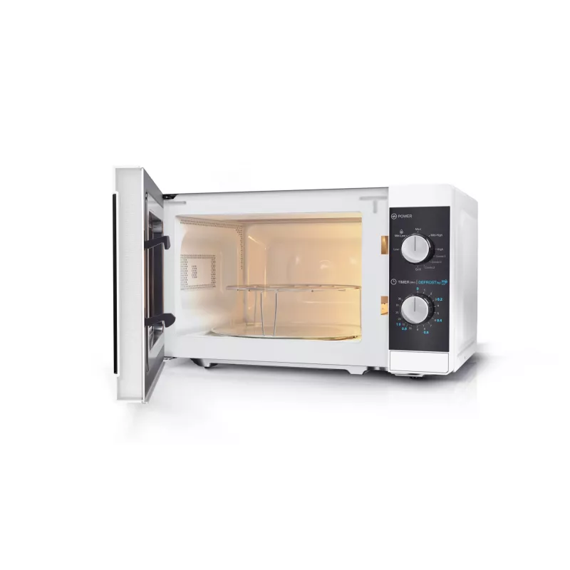 Sharp YC-MG01E-W microondas negro, blanco microondas con grill de sobremesa 20 L 800 W