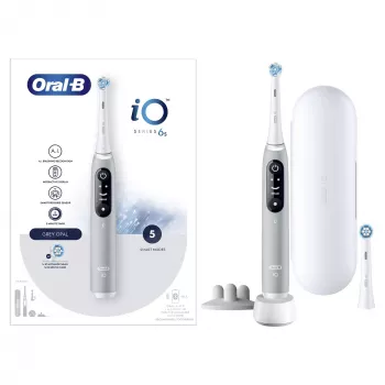 Oral-B iO 6S cepillo de dientes vibratorio para adultos gris, blanco