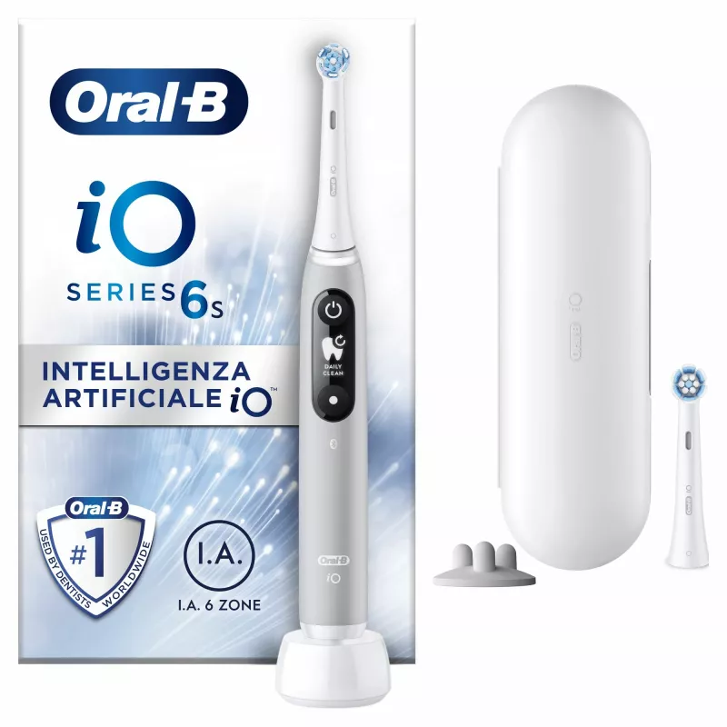 Oral-B iO 6S cepillo de dientes vibratorio para adultos gris, blanco
