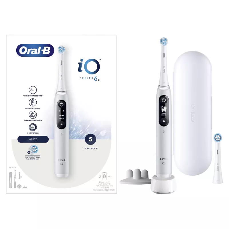 Oral-B iO 6 cepillo de dientes vibratorio para adultos blanco
