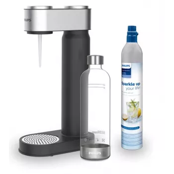 Carbonatador Philips plástico negro botella PET 1L