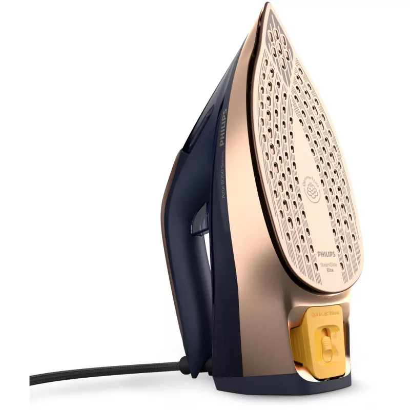 Plancha de vapor Philips Azur 8000 Series DST8050/20 — 3000 W, 0,35 L, suela SteamGlide Elite, 85 g/min vapor continuo, 260 g/min golpe de vapor