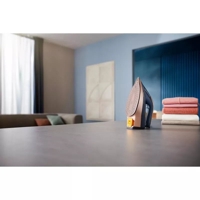 Plancha de vapor Philips Azur 8000 Series DST8050/20 — 3000 W, 0,35 L, suela SteamGlide Elite, 85 g/min vapor continuo, 260 g/min golpe de vapor