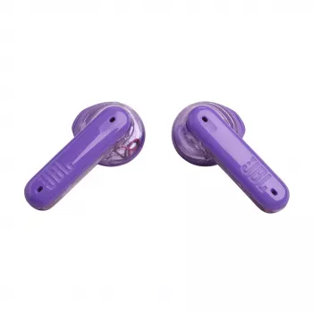Auriculares JBL Tune Flex Ghost Edition True Wireless Stereo (TWS) in-ear para llamadas/música Bluetooth morado translúcido
