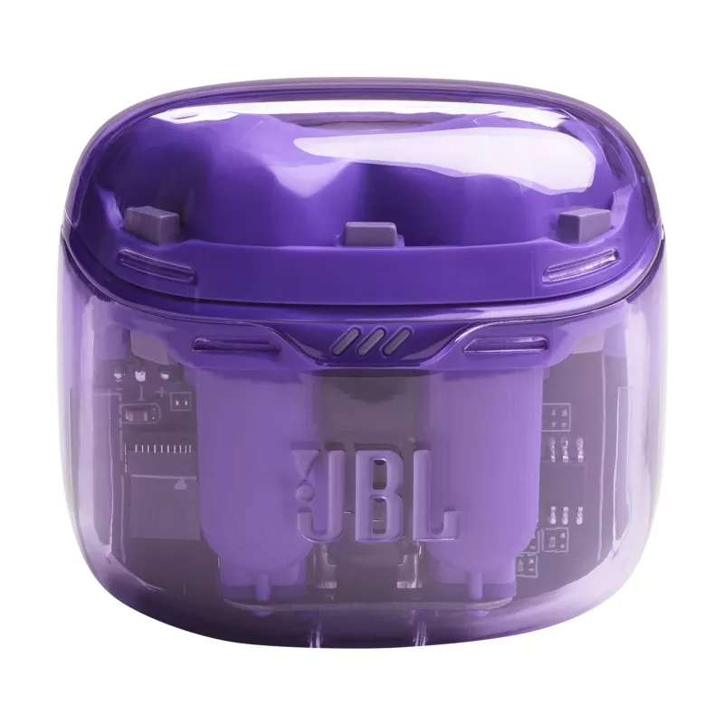 Auriculares JBL Tune Flex Ghost Edition True Wireless Stereo (TWS) in-ear para llamadas/música Bluetooth morado translúcido