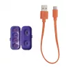 Auriculares JBL Tune Flex Ghost Edition True Wireless Stereo (TWS) in-ear para llamadas/música Bluetooth morado translúcido