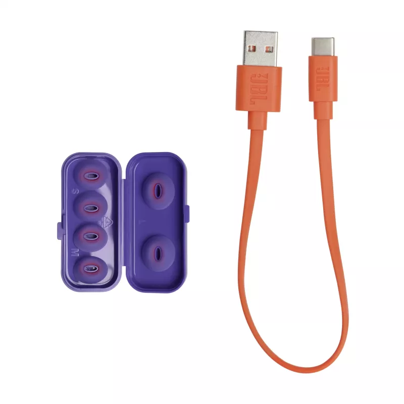 Auriculares JBL Tune Flex Ghost Edition True Wireless Stereo (TWS) in-ear para llamadas/música Bluetooth morado translúcido