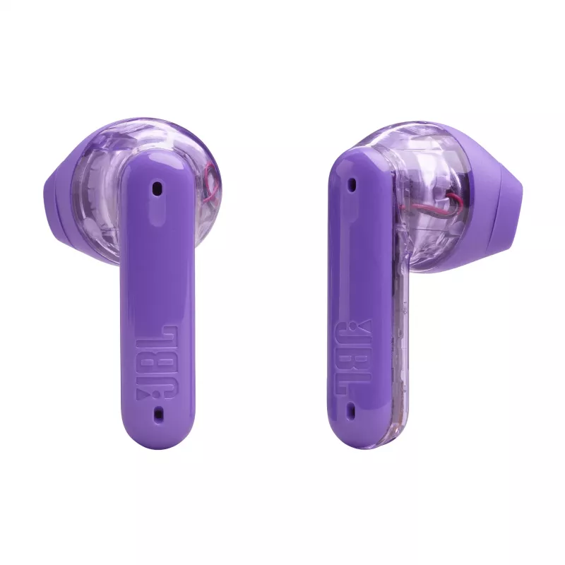 Auriculares JBL Tune Flex Ghost Edition True Wireless Stereo (TWS) in-ear para llamadas/música Bluetooth morado translúcido