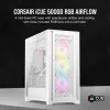 Caja de PC Corsair iCUE 5000D RGB Airflow semitorre blanca