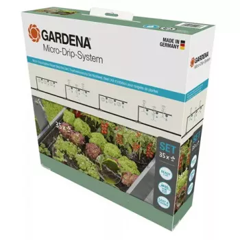 Set de microrriego por goteo Gardena 13455-20 longitud de manguera 15 m negro verde