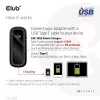 Cargador de viaje CLUB3D 100 vatios tecnología GaN, certificado USB-IF TID, conector único USB Type-C, compatible con Power Delivery(PD) 3.0