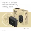 Cargador de viaje CLUB3D 100 vatios tecnología GaN, certificado USB-IF TID, conector único USB Type-C, compatible con Power Delivery(PD) 3.0