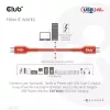 Club 3D CAC-1511 cable USB2 Type-C bidireccional certificado USB-IF, datos 480 Mb, PD 240 W (48 V/5 A) EPR, macho/macho, 1 m