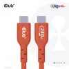 Club 3D CAC-1511 cable USB2 Type-C bidireccional certificado USB-IF, datos 480 Mb, PD 240 W (48 V/5 A) EPR, macho/macho, 1 m
