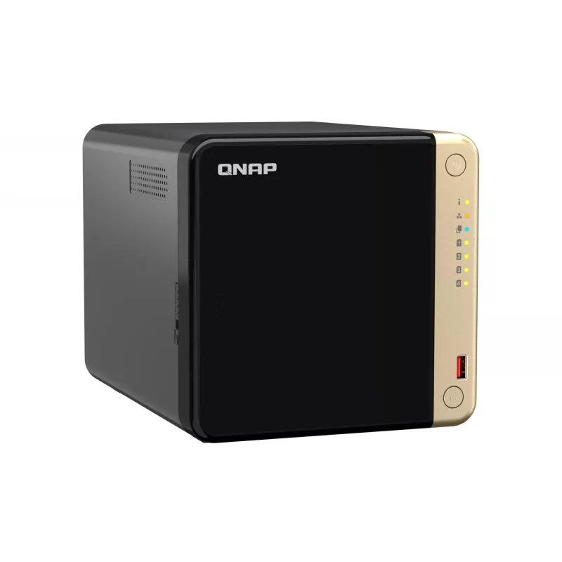 NAS QNAP TS-464 torre Intel® Celeron® N5095 8 GB DDR4 0 TB QNAP QTS negro