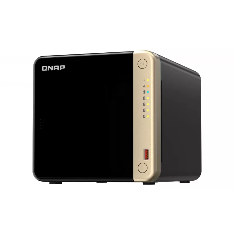 NAS QNAP TS-464 torre Intel® Celeron® N5095 8 GB DDR4 0 TB QNAP QTS negro