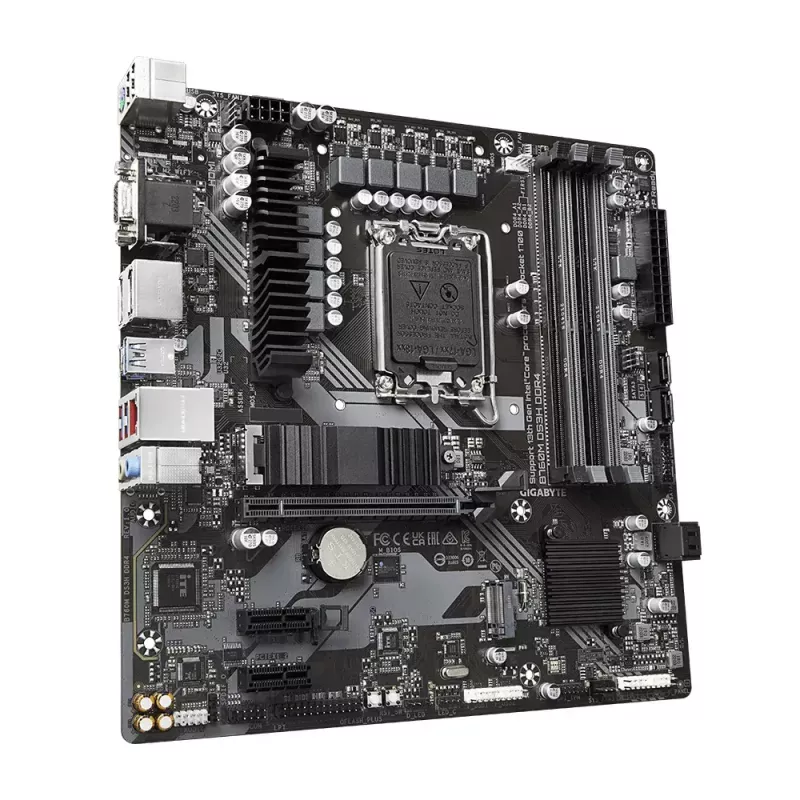 Placa base GIGABYTE B760M DS3H DDR4 Micro ATX, Intel LGA 1700, 4x DIMM, 128GB, 2.5Gb LAN, 2x M.2, HDMI+DP