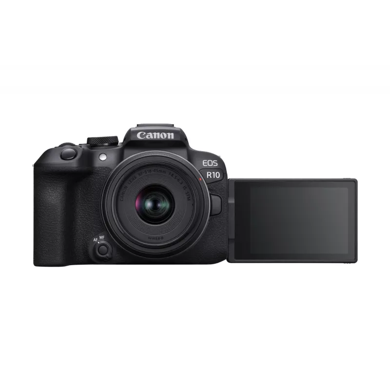 Canon EOS R10 + RF-S 18-45mm F4.5-6.3 IS STM MILC 24,2 MP CMOS 6000 x 4000 píxeles negro