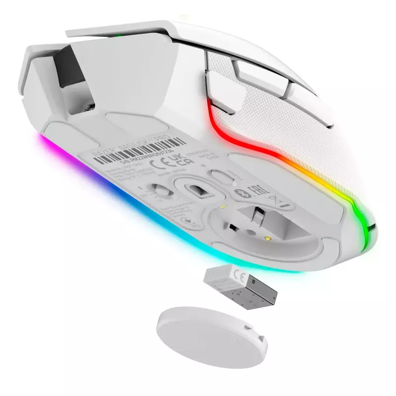 Razer Basilisk V3 Pro ratón inalámbrico para juegos, blanco